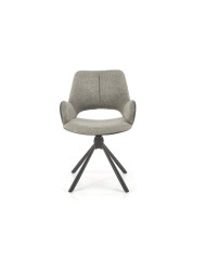 Krzesło K494, obrotowe, Popielaty/ czarny