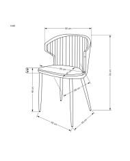 Krzesło K496, beżowe