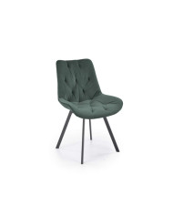 Krzesło K519, częściowo obrotowe, ciemnozielone