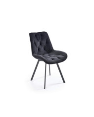 Krzesło K519, częściowo obrotowe, czarne