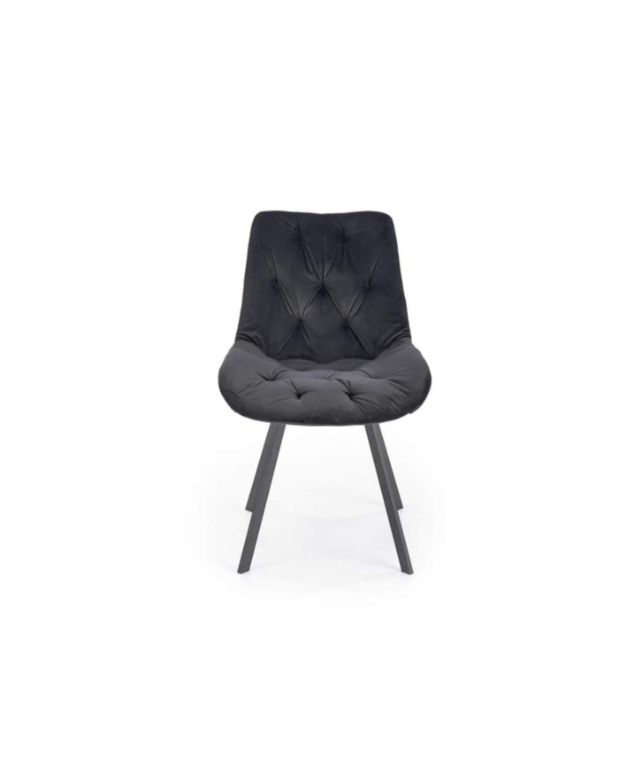 Krzesło K519, częściowo obrotowe, czarne