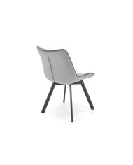 Krzesło K520, częściowo obrotowe, ciemnopopielate
