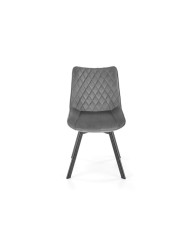 Krzesło K520, częściowo obrotowe, ciemnopopielate