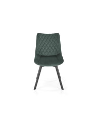 Krzesło K520, częściowo obrotowe, ciemnozielone