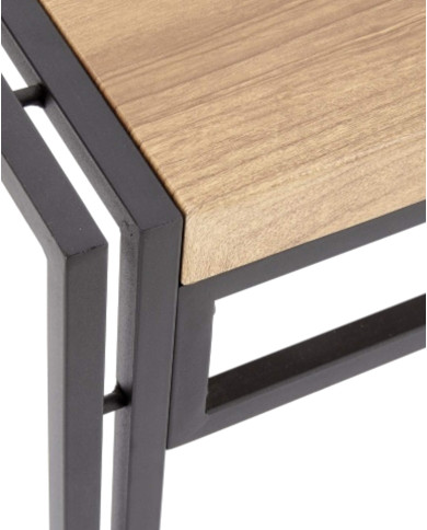 Zestaw Bolivar, stół 140/80/75 cm + 6 krzeseł, dąb złoty/czarny, HALMAR Zestaw Bolivar, stół 140/80/75 cm + 6 krzeseł, dąb złoty/czarny, HALMAR