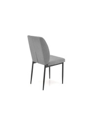 Zestaw Jasper, stół rozkładany 110-170/70/76 cm + 4 krzesła, czarny/ popielaty