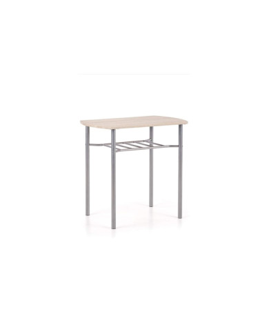 Zestaw Lance, stół 82/50/75 cm + 2 krzesła, dąb sonoma/srebrny, HALMAR Zestaw Lance, stół 82/50/75 cm + 2 krzesła, dąb sonoma/srebrny, HALMAR