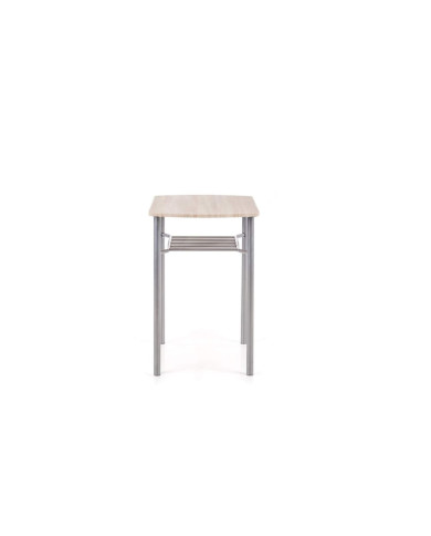 Zestaw Lance, stół 82/50/75 cm + 2 krzesła, dąb sonoma/srebrny, HALMAR Zestaw Lance, stół 82/50/75 cm + 2 krzesła, dąb sonoma/srebrny, HALMAR
