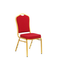 Krzesło K66 Bordowe/złote