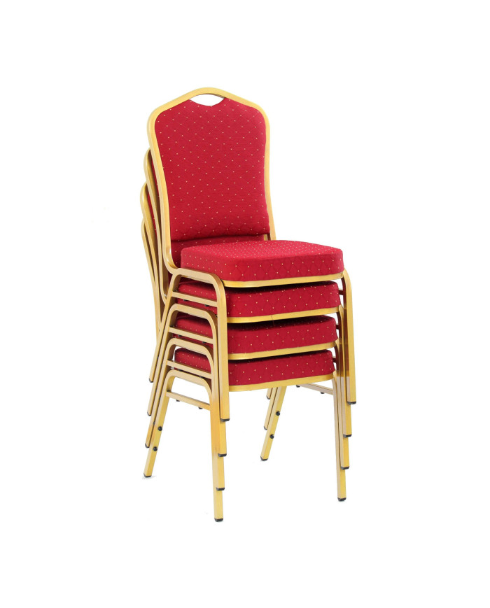 Krzesło K66 Bordowe/złote
