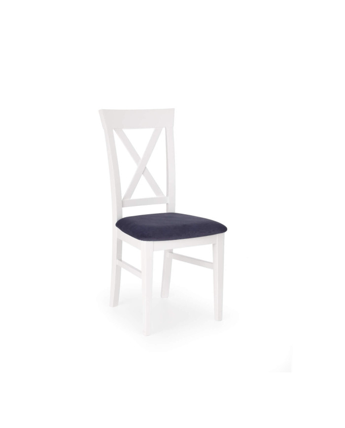 Krzesło Bergamo Białe/granatowe-1