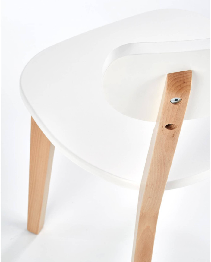 Krzesło Buggi Naturalne/białe-4