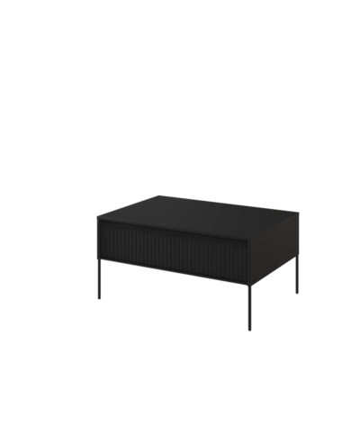 Stolik kawowy Trend TR-09, otwierana klapa, front MDF frezowany, czarny, LENART Stolik kawowy Trend TR-09, otwierana klapa, front MDF frezowany, czarny, LENART