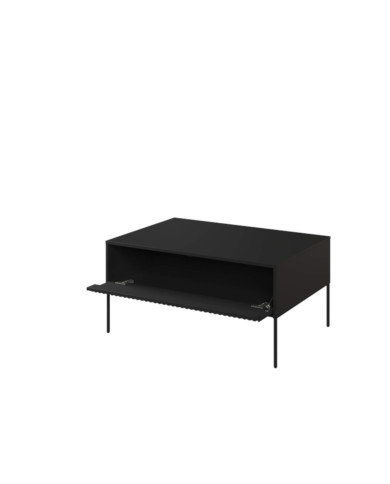 Stolik kawowy Trend TR-09, otwierana klapa, front MDF frezowany, czarny, LENART Stolik kawowy Trend TR-09, otwierana klapa, front MDF frezowany, czarny, LENART