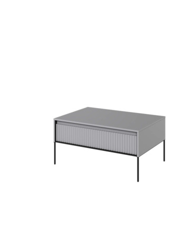 Stolik kawowy Trend TR-09, otwierana klapa, front MDF frezowany, szary/ czarny, LENART Stolik kawowy Trend TR-09, otwierana klapa, front MDF frezowany, szary/ czarny, LENART