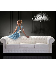 Sofa Chesterfield 3F, funkcja spania, ROBE