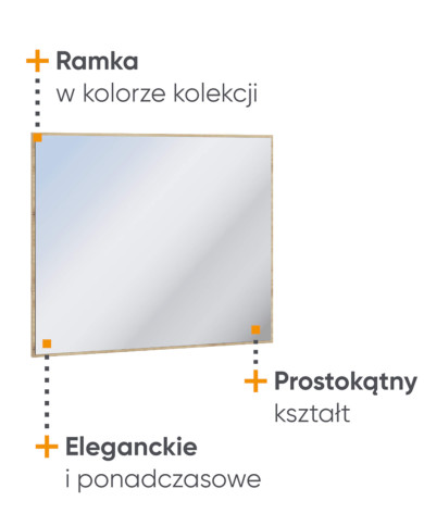 Garderoba Quant QG-05, lustro szerokie, LENART Garderoba Quant QG-05, lustro szerokie, LENART