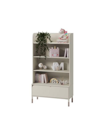 Regał Harmony HR-02, półki, szuflada, kaszmir/ truflowy, LENART Regał Harmony HR-02, półki, szuflada, kaszmir/ truflowy, LENART