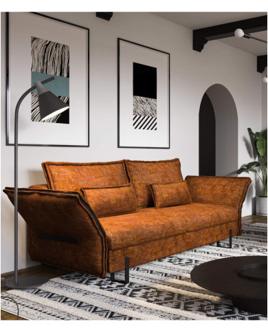 Sofa Kenzo 3 F, funkcja spania, pojemnik, regulowane podłokietniki, pierze kaczo-gęsie, TADAO Sofa Kenzo 3 F, funkcja spania, pojemnik, regulowane podłokietniki, pierze kaczo-gęsie, TADAO