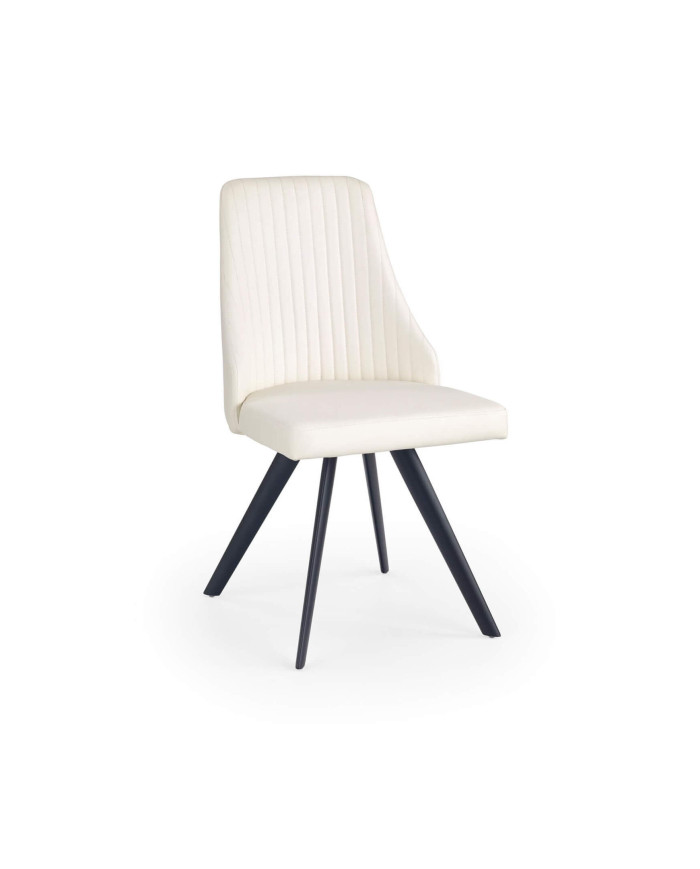 Krzesło K206 Białe/czarne-1