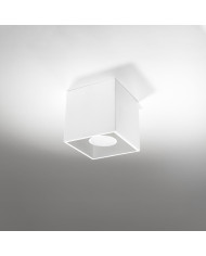 Plafon Quad, biały, 1 punkt świetlny, Sollux