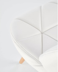 Krzesło K281 Białe/buk-4
