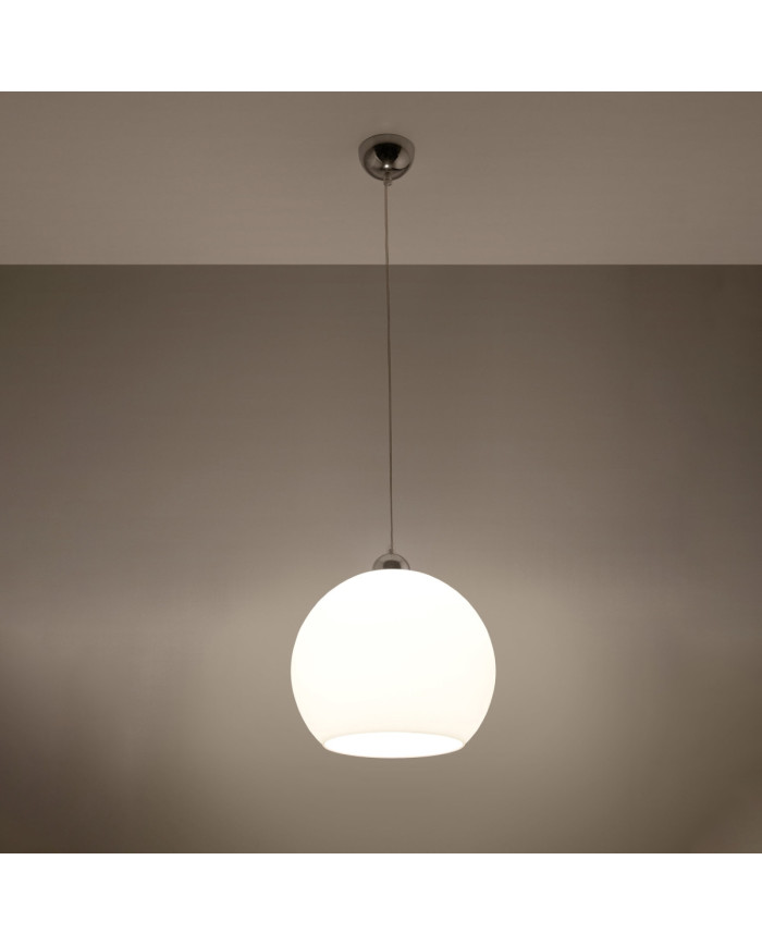 Lampa wisząca Ball, biały, 1 punkt świetlny, Sollux