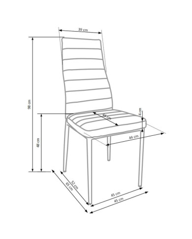 Krzesło K292 Popielate-6 Krzesło K292 Popielate-6
