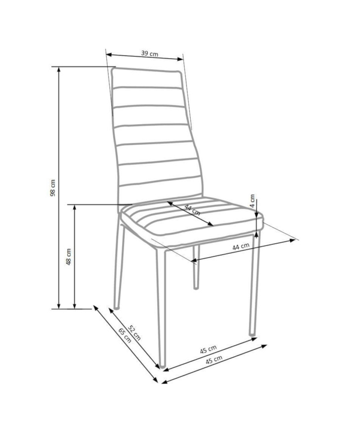 Krzesło K292 Popielate-6