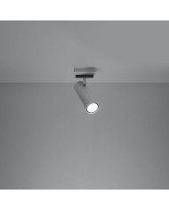 Lampa kierowana, Direzione, biały, 1 punkt świetlny, Sollux