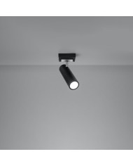 Lampa kierowana Direzione, czarny, 1 punkt świetlny, Sollux