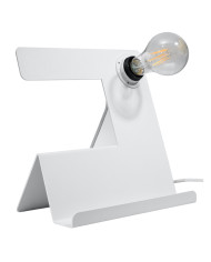 Lampa biurkowa Incline, biały, 1 punkt świetlny, Sollux