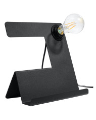 Lampa biurkowa Incline, czarny, 1 punkt świetlny, Sollux