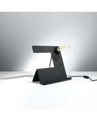 Lampa biurkowa Incline, czarny, 1 punkt świetlny, Sollux