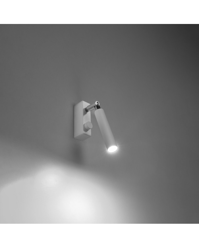 Lampa kierowana, kinkiet Eyetech, biały, 1 punkt świetlny, Sollux