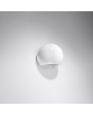 Kinkiet Globe, biały, 1 punkt świetlny, Sollux