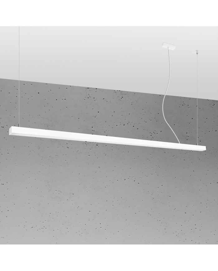 Lampa wisząca Pinne, biały, 1 punkt świetlny, Sollux