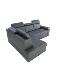 Narożnik Basic 2, funkcja spania, pojemnik, regulowane zagłówki, Ideal Sofa