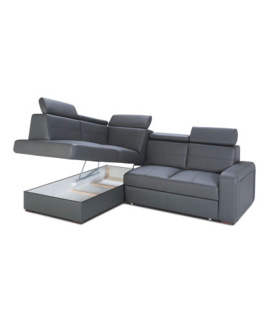 Narożnik Basic 2, funkcja spania, pojemnik, regulowane zagłówki, Ideal Sofa Narożnik Basic 2, funkcja spania, pojemnik, regulowane zagłówki, Ideal Sofa