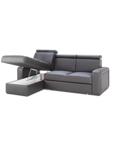 Narożnik Basic 1, funkcja spania, pojemnik, regulowane zagłówki, Ideal Sofa Narożnik Basic 1, funkcja spania, pojemnik, regulowane zagłówki, Ideal Sofa