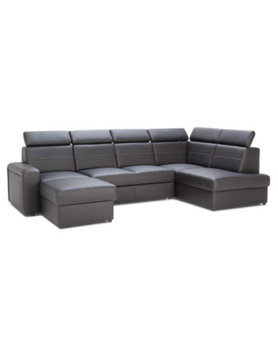 Narożnik Basic 5, funkcja spania, pojemniki, regulowane zagłówki, Ideal Sofa Narożnik Basic 5, funkcja spania, pojemniki, regulowane zagłówki, Ideal Sofa