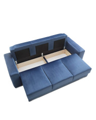 Sofa Axel 3DL, funkcja spania, pojemnik, Ideal Sofa