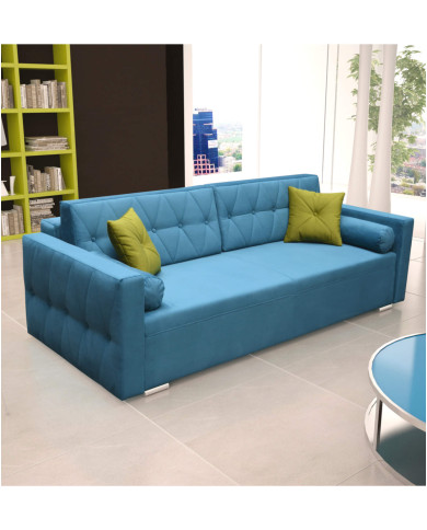 Super Cena! Sofa Belisa, funkcja spania, pojemnik, tkanina dedykowana, Antex