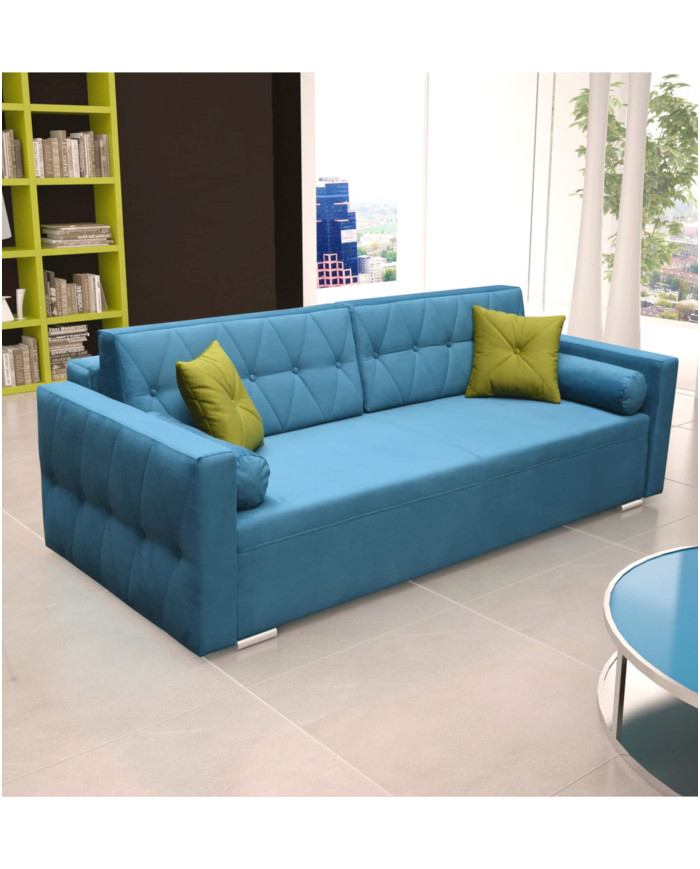 Super Cena! Sofa Belisa, funkcja spania, pojemnik, tkanina dedykowana, Antex