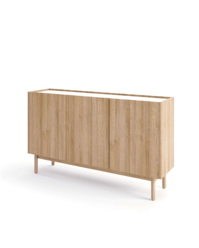 Komoda Boho K144/83, trzydrzwiowa, Dąb riviera/ Marmur bianco, PIASKI Komoda Boho K144/83, trzydrzwiowa, Dąb riviera/ Marmur bianco, PIASKI