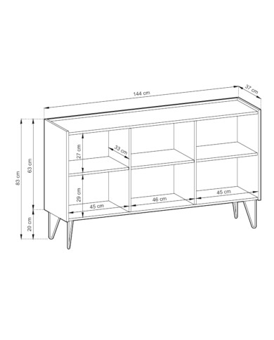 Komoda Harmony K144, trzydrzwiowa, Czarny grafit/ Marmur black royal, PIASKI Komoda Harmony K144, trzydrzwiowa, Czarny grafit/ Marmur black royal, PIASKI