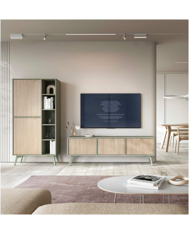 Komoda Forest KSZ106, szuflady, Eukaliptus/ Jodełka skandi, PIASKI Komoda Forest KSZ106, szuflady, Eukaliptus/ Jodełka skandi, PIASKI