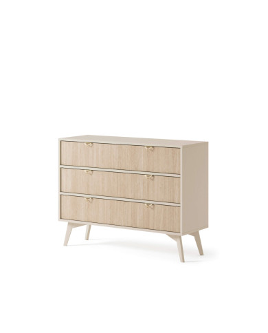 Komoda Forest KSZ106, szuflady, Beż piaskowy/ Jodełka skandi, PIASKI Komoda Forest KSZ106, szuflady, Beż piaskowy/ Jodełka skandi, PIASKI