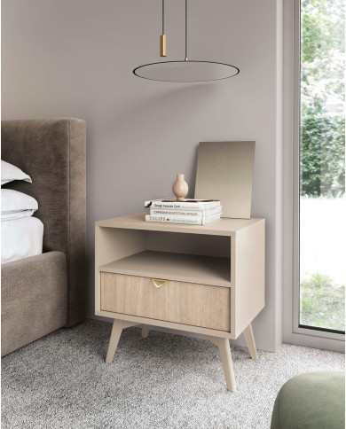 Komoda Forest KSZ106, szuflady, Beż piaskowy/ Jodełka skandi, PIASKI Komoda Forest KSZ106, szuflady, Beż piaskowy/ Jodełka skandi, PIASKI