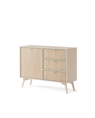 Komoda Forest KSZD106, drzwi, szuflady, Beż piaskowy/ Jodełka skandi, PIASKI Komoda Forest KSZD106, drzwi, szuflady, Beż piaskowy/ Jodełka skandi, PIASKI